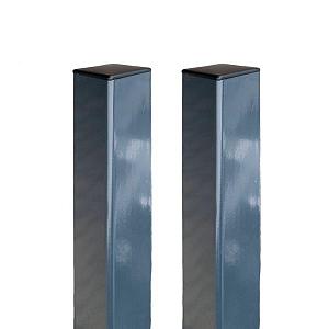 Stalen paal tbv enkele composiet poort 80x80x260 cm  - Antraciet