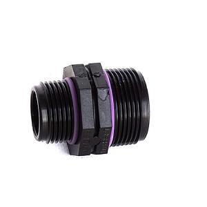Self-seal verloopnippel 2x buitendraad 