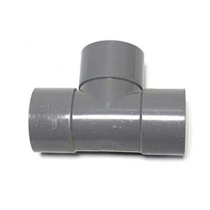 PVC verloop t-stuk 90 graden 3x manchet 