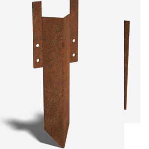 Cortenstaal grondpin klein