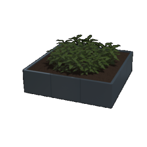 Gepoedercoat plantenbak Vierkant