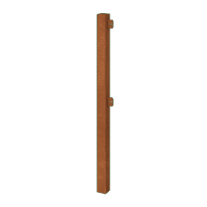 Cortenstaal sierhekwerk eindpaal