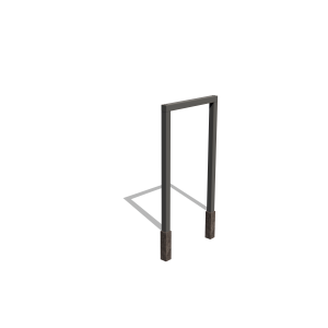 Gepoedercoat pergola recht incl. betonpo