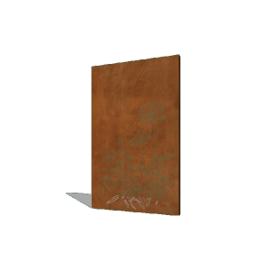 Staal Paneel Korenbloem