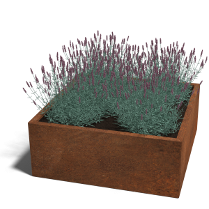Corten plantenbak Vierkant