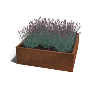 Corten plantenbak Vierkant
