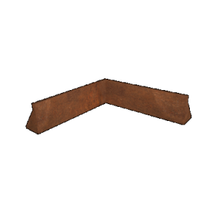 Corten keerwand binnenhoek
