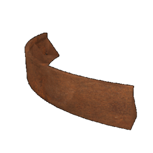 Corten keerwand buitenbocht