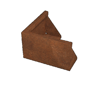 Corten keerwand buitenhoek 