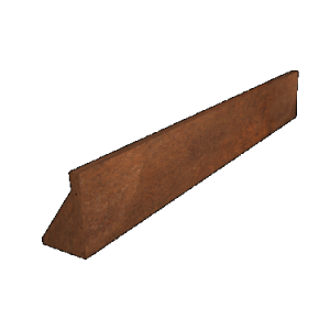 Corten keerwand recht 