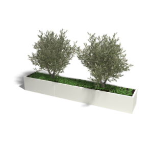 Gepoedercoat staal plantenbak Rechthoek