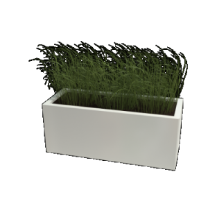 Gepoedercoat staal plantenbak Rechthoek