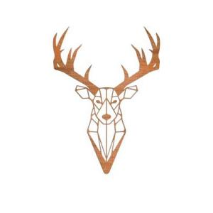 Cortenstaal wanddecoratie Reindeer-Large