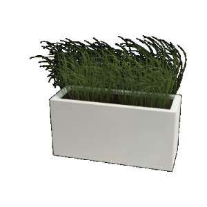 Gepoedercoat staal plantenbak Rechthoek