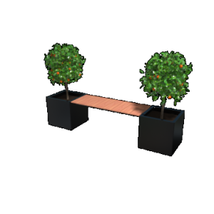 Gepoedercoat Vierkant