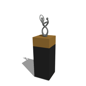 Plantenbak set North Carolina zwart & goud 