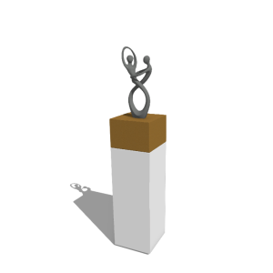 Plantenbak set North Carolina wit & goud