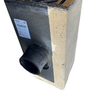 Betonnen straatkolk 45x30cm uitlaat achter Ø125 Verkeersklasse D400