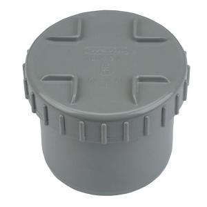 PVC Eindstuk + schroefdeksel-160mm