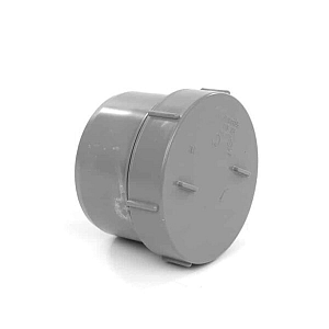 PVC Eindstuk + schroefdeksel-125mm