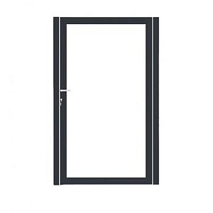 Enkel aluminium poort excl. vulling - Antraciet