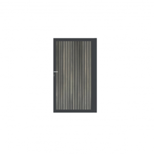 Enkele poort Antraciet verticaal - Rhombus Antraciet