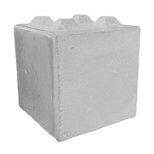 Betonblok met noppen, zonder lepelgaten