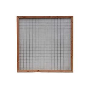 Gaastuinscherm rood geïmpregneerd hout incl. kader en gaasmazen 