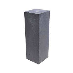 Betonpoer 50x20x20 cm antraciet Kleine Velling incl. stelplaat M16