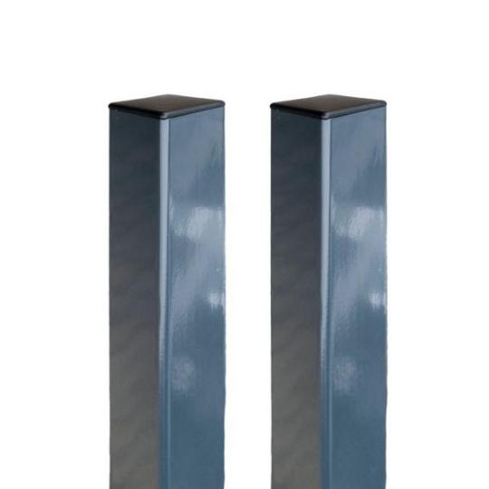 Stalen paal tbv enkele composiet poort 80x80x260 cm  - Antraciet