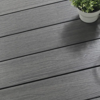 WPC Vlonderplank 2x13,8x300 cm Dark Grey