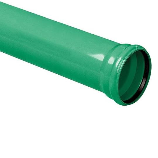 PVC afvoerbuis lengte 5 meter SN8 incl manchet 160mm groen
