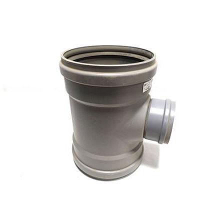 PVC verloop t-stuk 90 graden 3x manchet 315-160mm