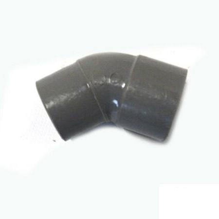 PVC bocht 45 graden lijmmof/spie 40mm