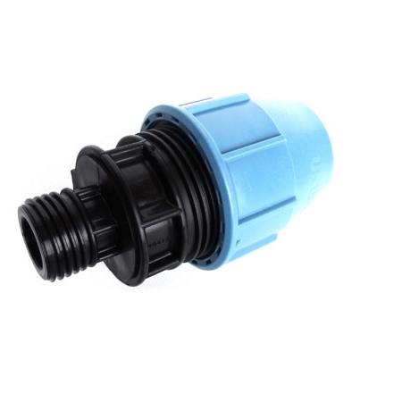 Tyleen klemkoppeling met uitwendige draad 20mm 3/4 inch