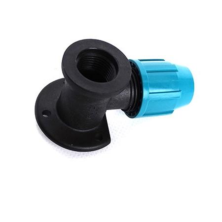 Muurplaat PE met binnendraad van 20mm 1/2 inch