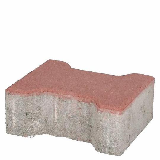 H-Profielsteen 8cm KOMO MP rood met deklaag 42st/lg