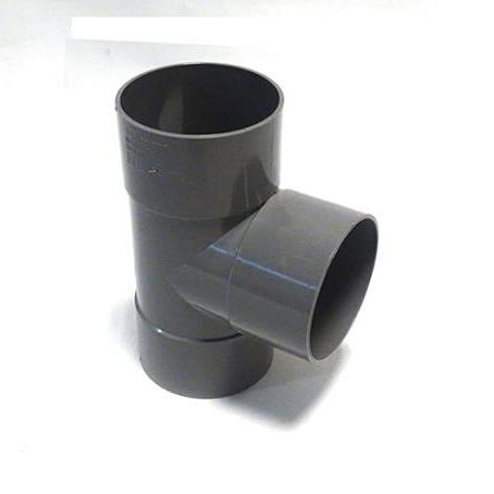 PVC t-stuk 90 graden 3x lijmmof 75mm