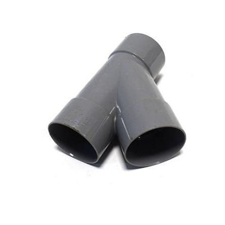 PVC y-stuk 45 graden 3x lijmmof 75mm