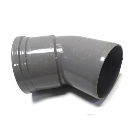 PVC bocht 30 graden manchet/spie 110mm