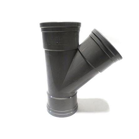 PVC y-stuk 45 graden 3x manchet 110mm