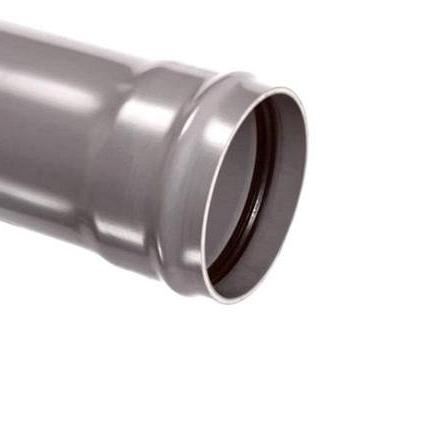 PVC afvoerbuis lengte 5 meter SN8 incl manchet 160mm grijs