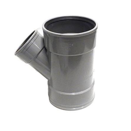 PVC verloop y-stuk 45 graden 3x manchet 200-125mm