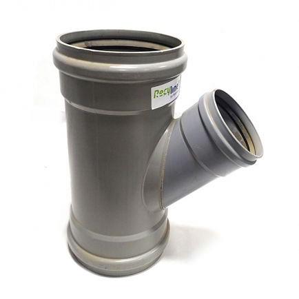 PVC verloop y-stuk 45 graden 3x manchet 250-160mm