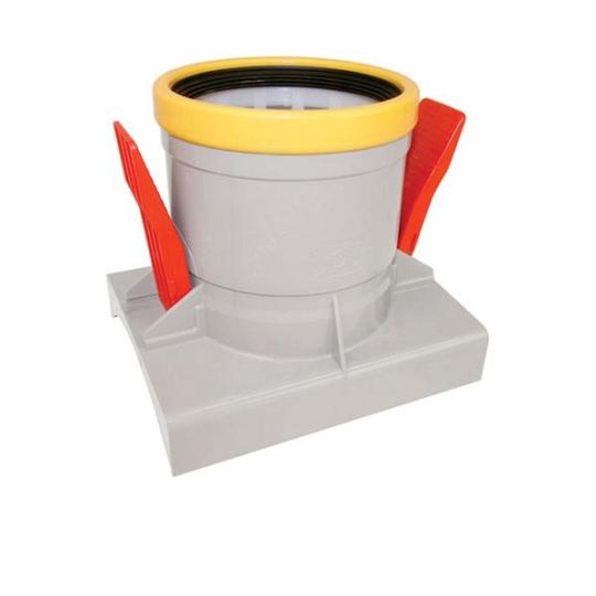 PVC knevelinlaat met zetting 250-125mm