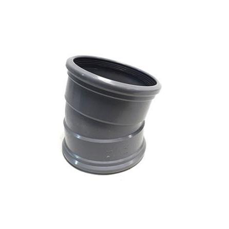 PVC bocht 15 graden manchet/spie 200mm