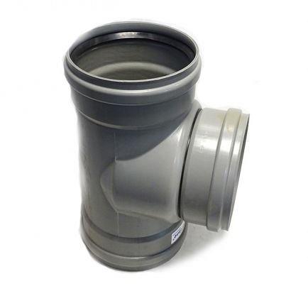 PVC t-stuk 90 graden 3x manchet 315mm