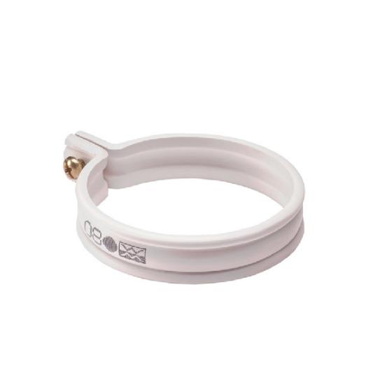 PVC beugel+accesoires 80mm Wit