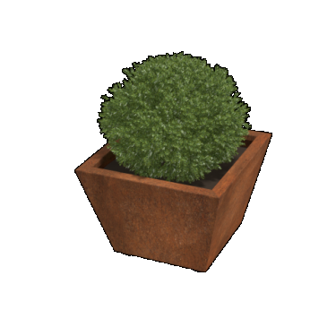 Cortenstaal gelaste plantenbak Cone 60 x 60 x 40 cm