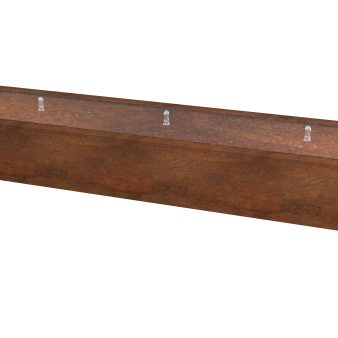 Cortenstaal watertafel - Lyra - 300 x 80 x 40 cm Inclusief LED-verlichting